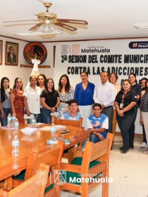 SE LLEVA A CABO LA 2ª SESIÓN DEL COMITÉ MUNICIPAL CONTRA LAS ADICCIONES EN MATEHUALA.
