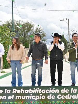 RICARDO GALLARDO INICIA OBRAS EN EL ALTIPLANO