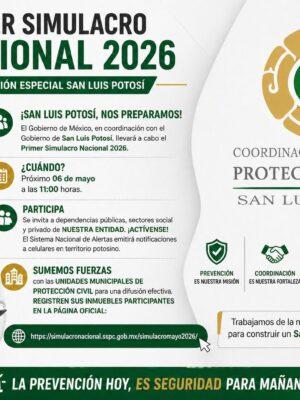 SAN LUIS REGISTRA AMPLIA PARTICIPACIÓN EN PRIMER SIMULACRO NACIONAL 2026